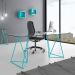 Mesa de Jantar Retangular Leblon Azul 140 cm