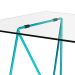 Mesa de Jantar Retangular Leblon Azul 140 cm