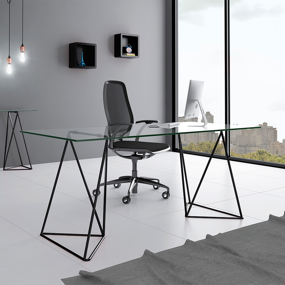 Mesa de Jantar Retangular Leblon Preta 140 cm