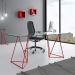 Mesa de Jantar Retangular Leblon Vermelha 140 cm