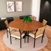 Mesa de Jantar Retangular Mia Madeira Maciça Preta 137 cm
