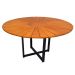 Mesa de Jantar Retangular Mia Madeira Maciça Preta 137 cm