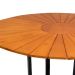 Mesa de Jantar Retangular Mia Madeira Maciça Preta 137 cm
