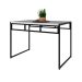 Mesa de Jantar Retangular Wooden Branca e Preta