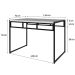 Mesa de Jantar Retangular Wooden Branca e Preta