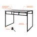 Mesa de Jantar Retangular Wooden Branca e Preta