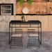 Mesa de Jantar Retangular Wooden Ônix e Preta