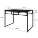 Mesa de Jantar Retangular Wooden Ônix e Preta