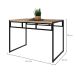 Mesa de Jantar Retangular Wooden Carvalho e Preta