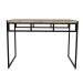 Mesa de Jantar Retangular Wooden Carvalho e Preta