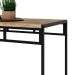 Mesa de Jantar Retangular Wooden Carvalho e Preta
