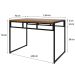 Mesa de Jantar Retangular Wooden Mel e Preta