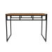 Mesa de Jantar Retangular Wooden Mel e Preta