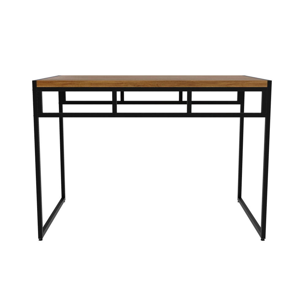 Mesa de Jantar Retangular Wooden Mel e Preta