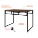 Mesa de Jantar Retangular Wooden Nogal e Preta