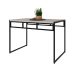 Mesa de Jantar Retangular Wooden Snow e Preta