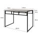 Mesa de Jantar Retangular Wooden Snow e Preta