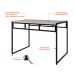 Mesa de Jantar Retangular Wooden Snow e Preta