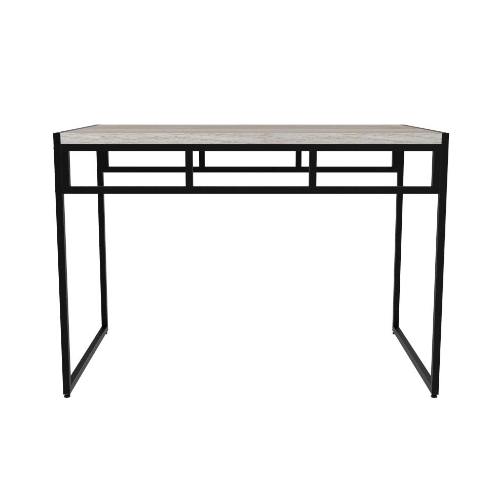 Mesa de Jantar Retangular Wooden Snow e Preta