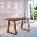Mesa de Jantar Retangular com Tampo Laminado Madeira Carter Nogueira 160cm