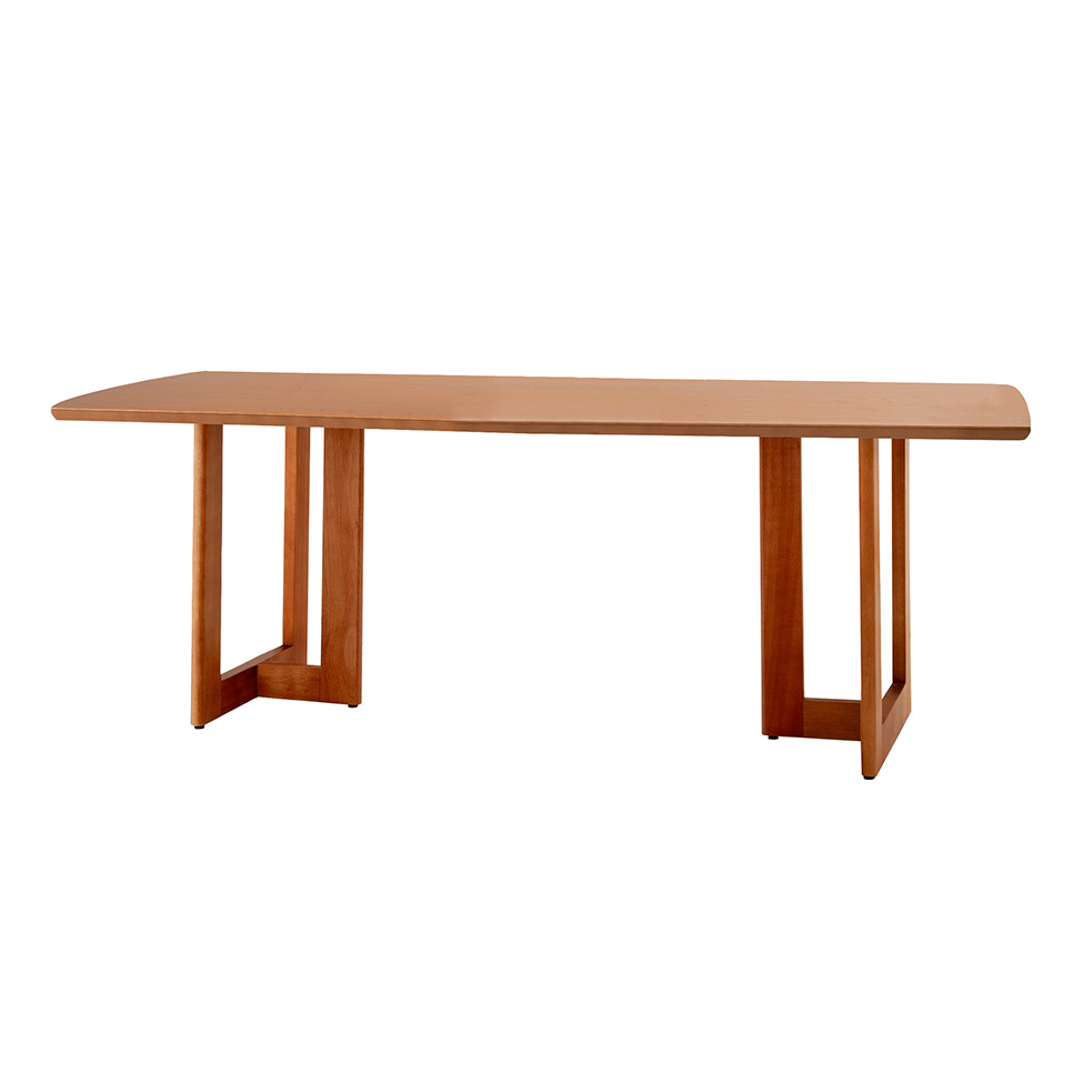 Mesa de Jantar Retangular com Tampo Madeira Talia Imbuia 180 cm