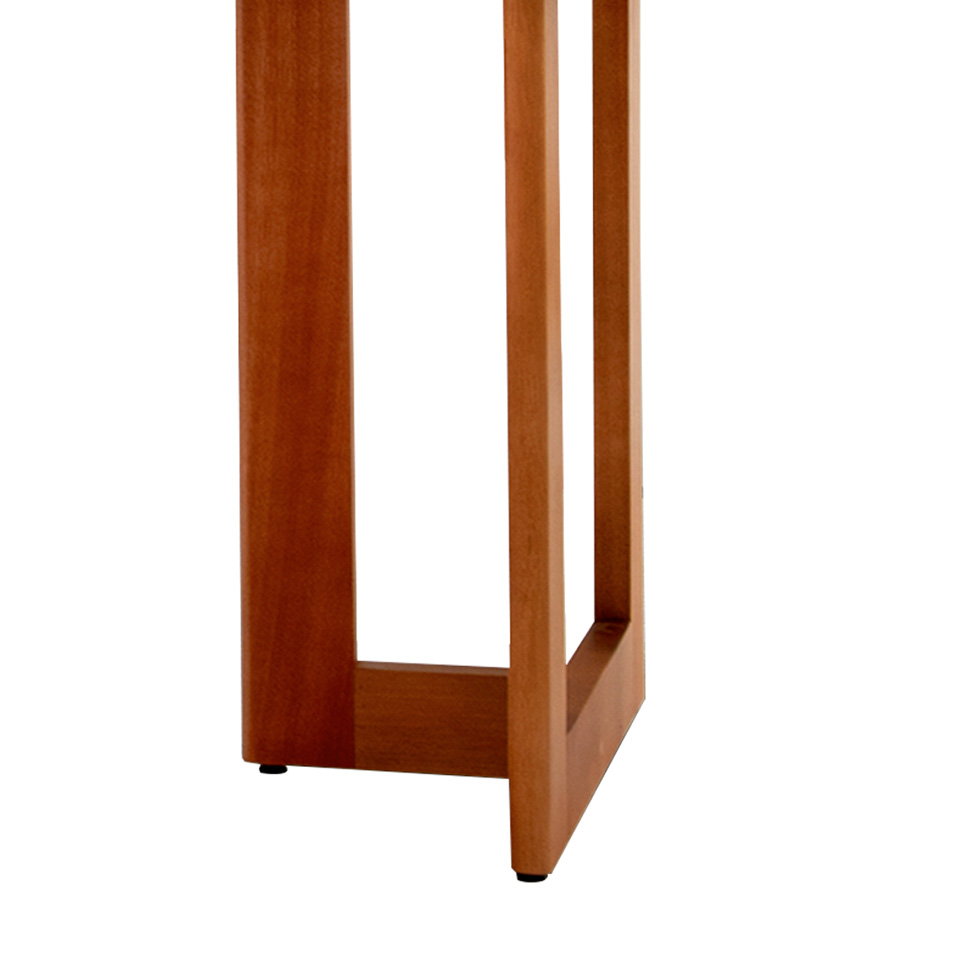 Mesa de Jantar Retangular com Tampo Madeira Talia Imbuia 180 cm
