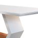 Mesa de Jantar Retangular com Tampo de Vidro Ane I Off White 220 cm