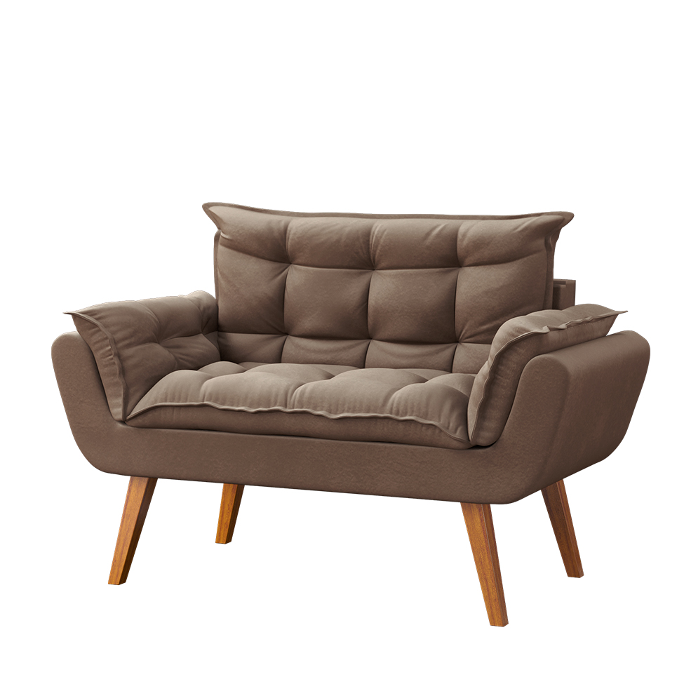 Namoradeira Lidi Suede Bege