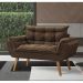 Namoradeira Lidi Suede Marrom