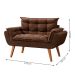 Namoradeira Lidi Suede Marrom