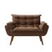 Namoradeira Lidi Suede Marrom