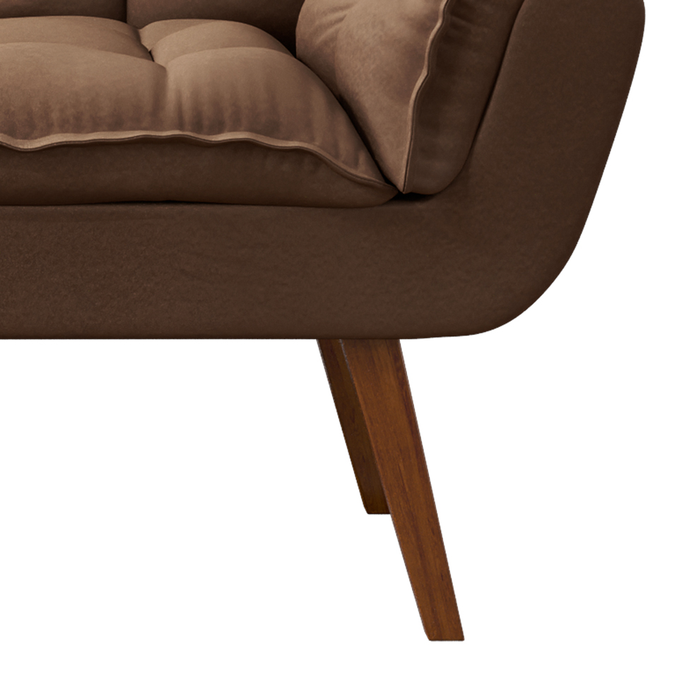 Namoradeira Lidi Suede Marrom