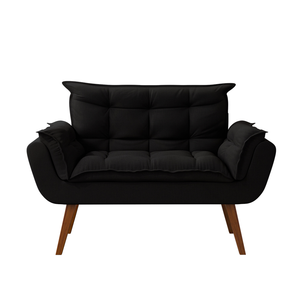 Namoradeira Lidi Suede Preta
