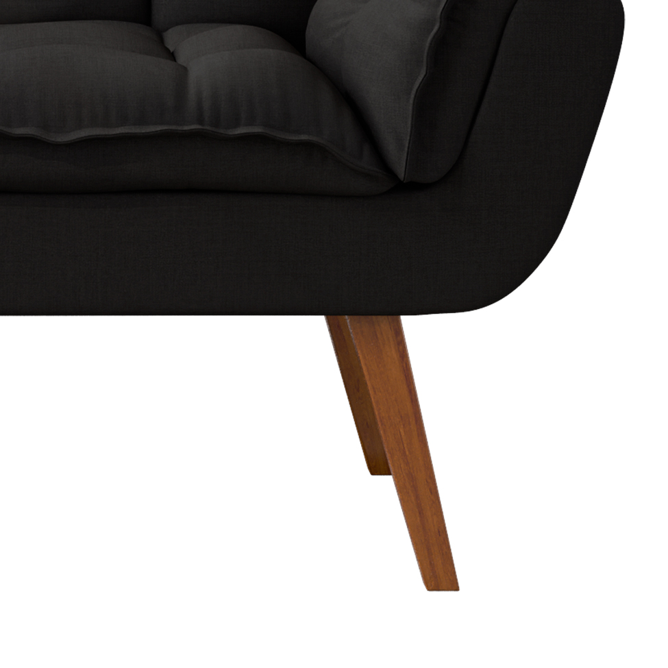 Namoradeira Lidi Suede Preta