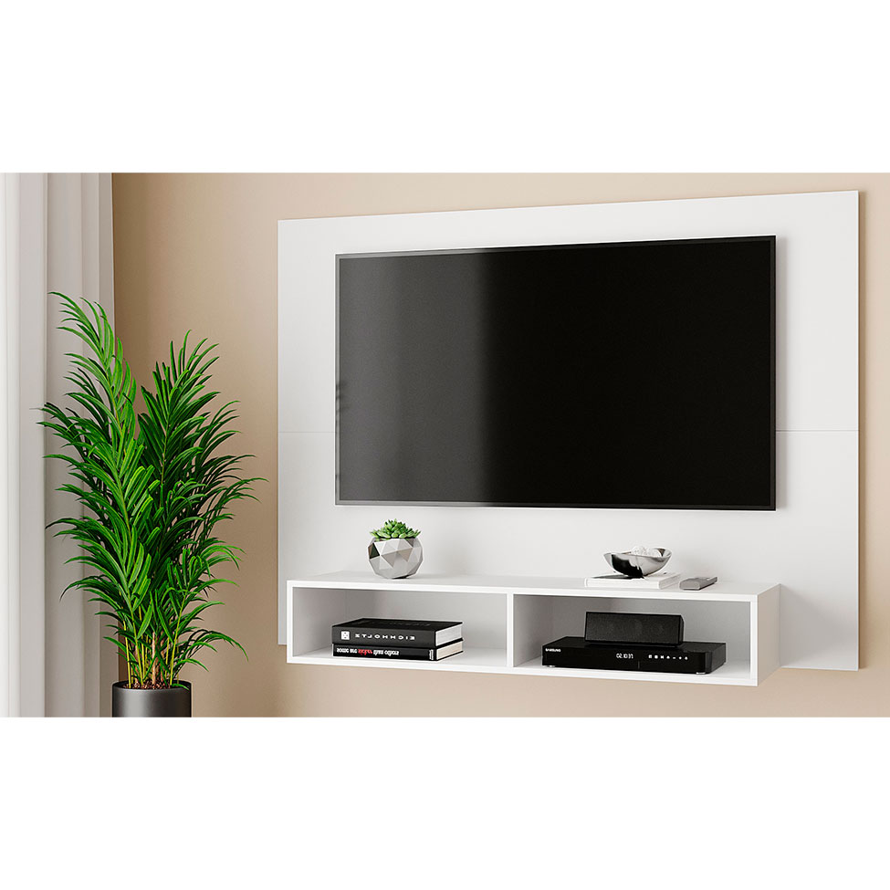 Painel para TV até 42 Polegadas Alice Branco 120 cm