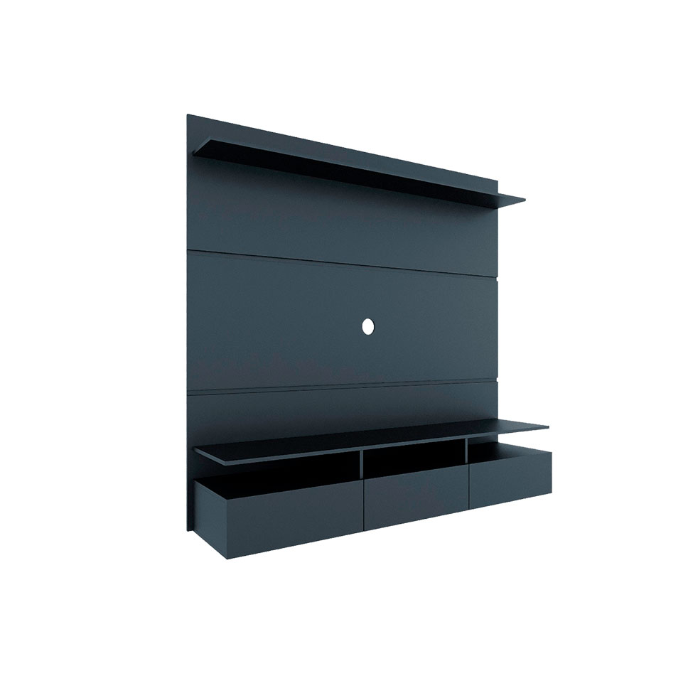 Painel para TV até 50 Polegadas Gabriela Preto 160 cm