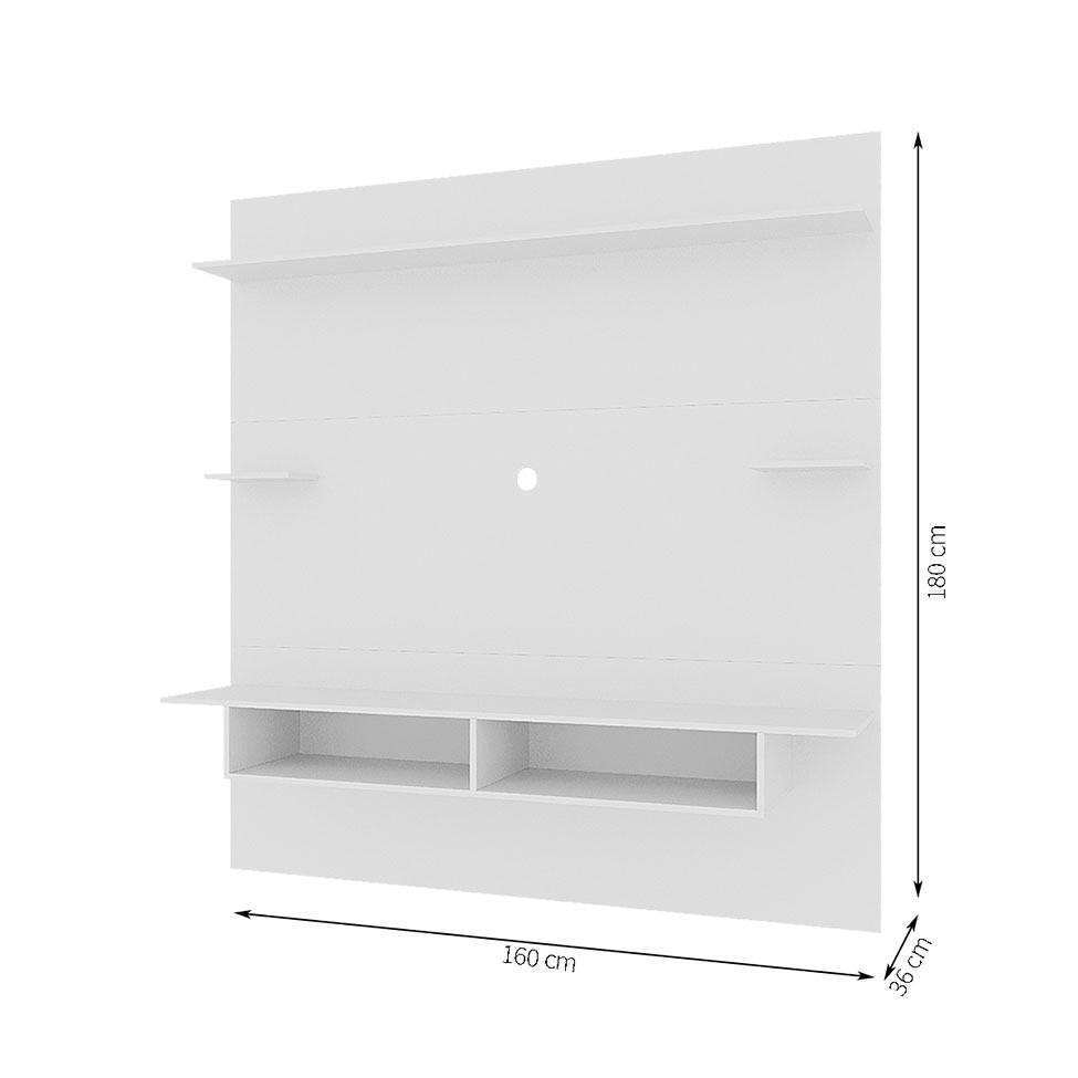 Painel para TV até 60 Polegadas Lais Branco 160 cm