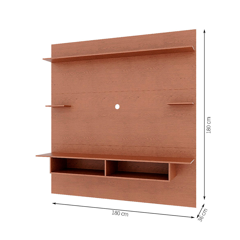Painel para TV até 60 Polegadas Lais Marrom 180 cm