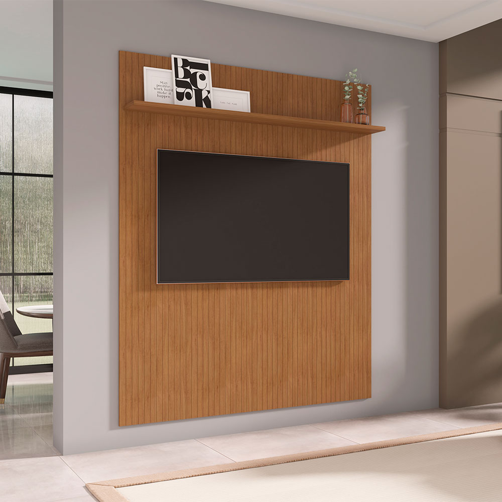 Painel para TV até 60 Polegadas Siena Cedro 163 cm