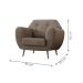 Poltrona Beegees Suede Bege