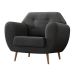 Poltrona Beegees Suede Grafite