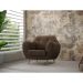 Poltrona Beegees Suede Marrom