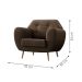 Poltrona Beegees Suede Marrom