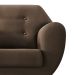 Poltrona Beegees Suede Marrom