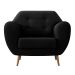 Poltrona Beegees Suede Preta