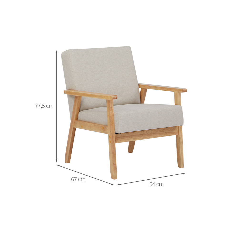 Poltrona Fiorella Natural