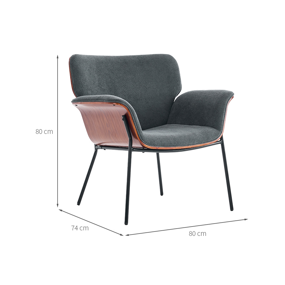 Poltrona Grigio Cinza Escuro