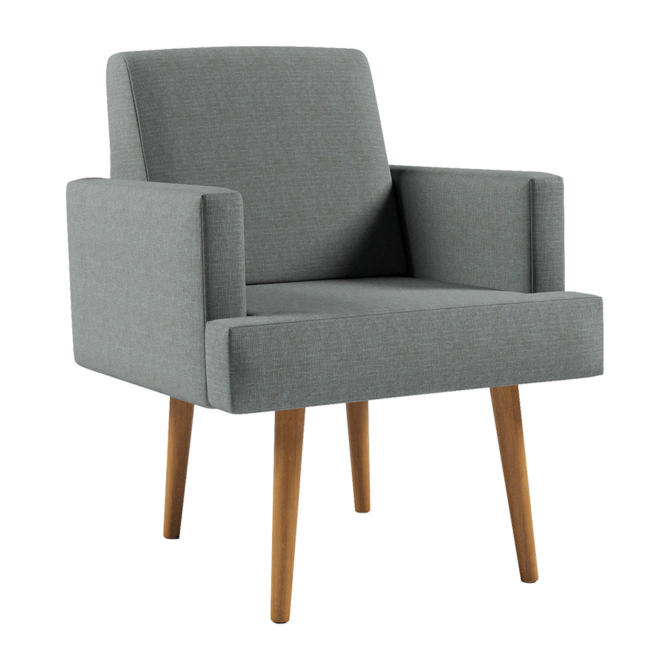 Poltrona Jasper Linho Cinza