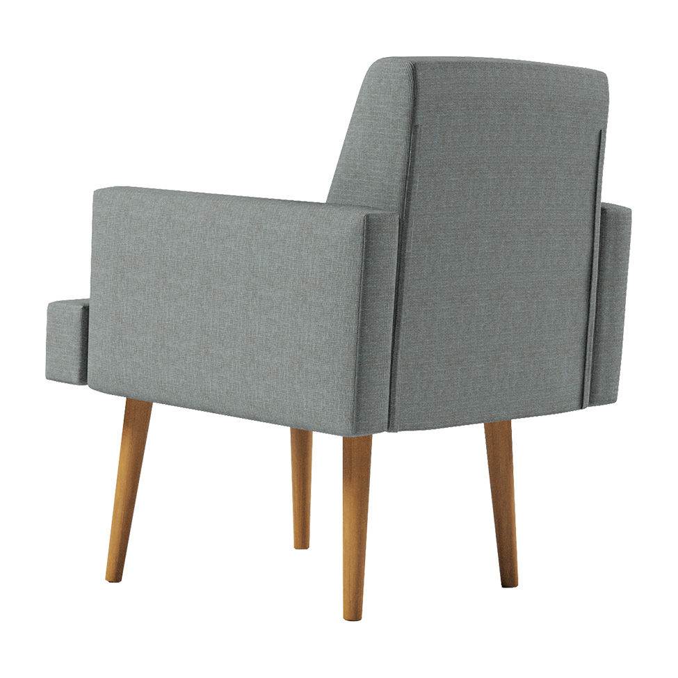 Poltrona Jasper Linho Cinza