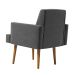 Poltrona Jasper Suede Grafite